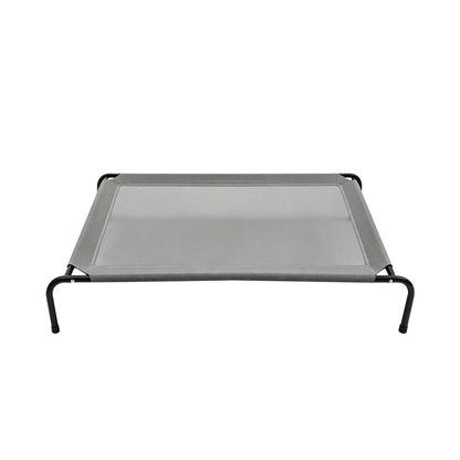 Petitrinu Elevated Dog Bed with Metal Frame - Breathable Textilene Mesh Fabric for Cooling and Joint Relief, Available in Two Sizes for Medium/Large Dogs